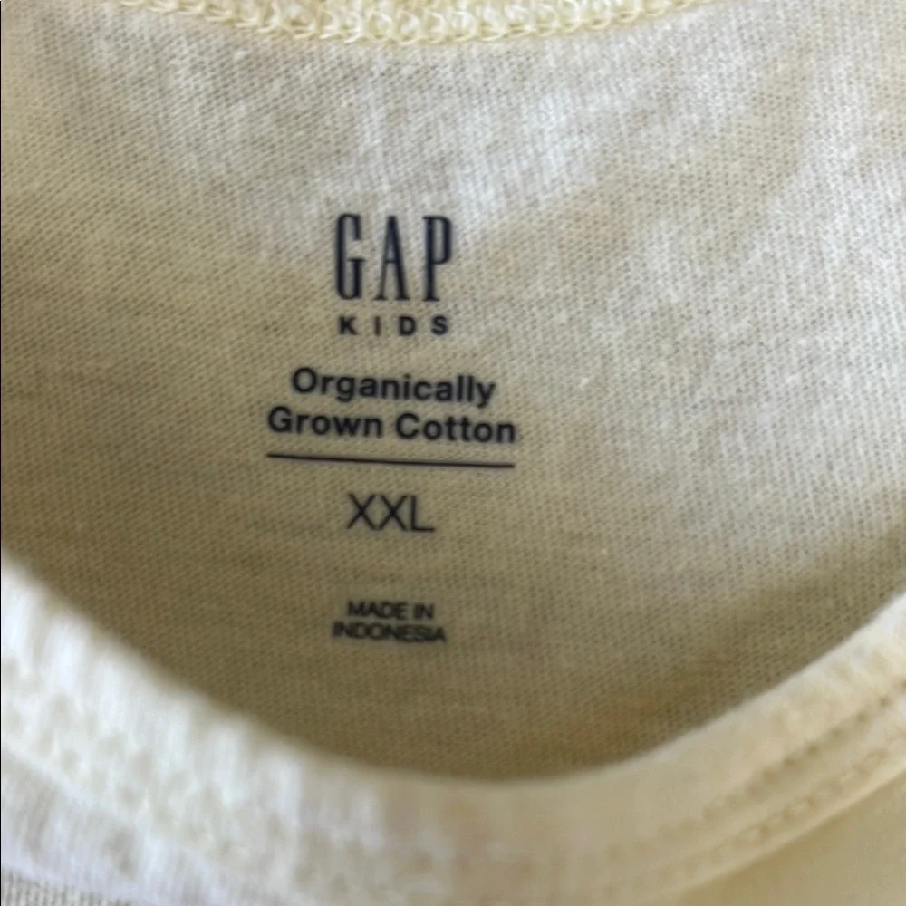Gap kids size size 14 Graphic Ice Cream Tank Top in buttery yellow color